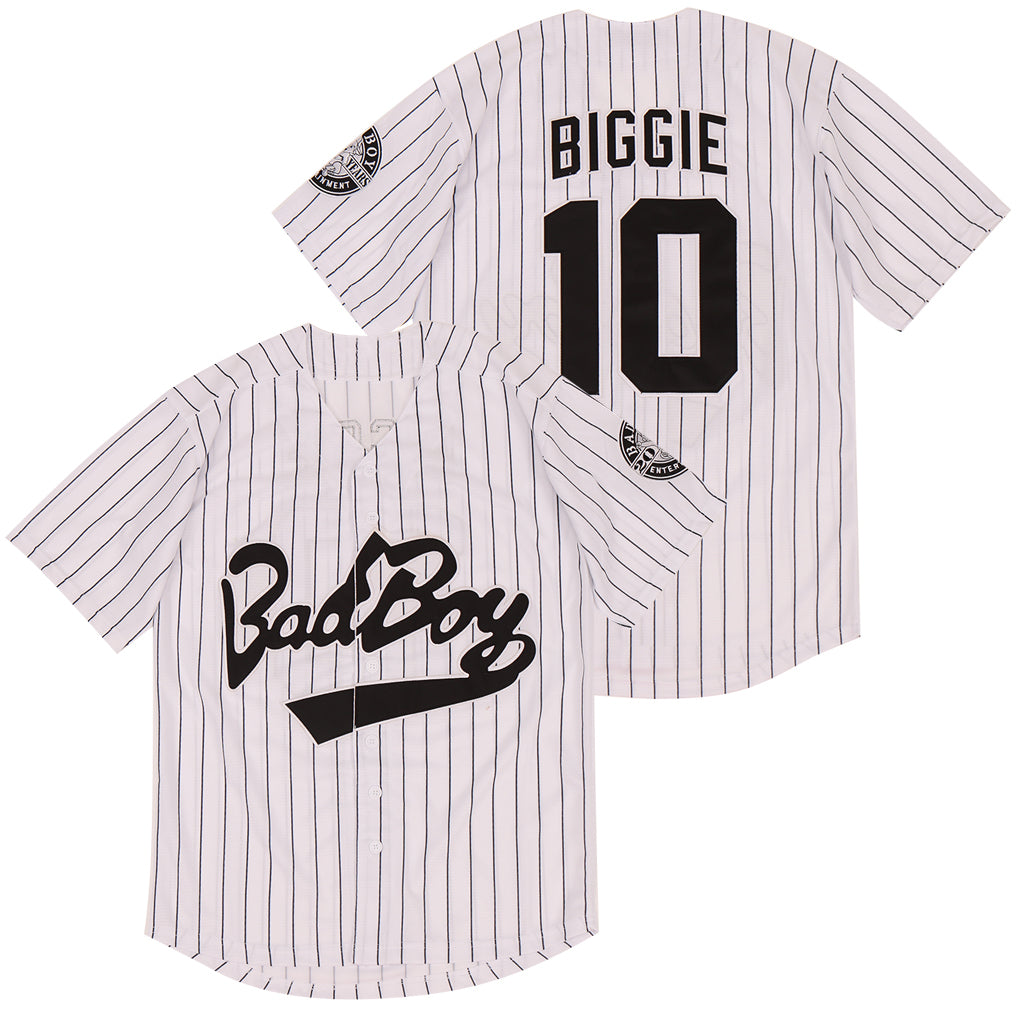 Bad Boy Movie Baseball Jersey 10 Smalls Shirt 90s Hip Hop Fashion Clothing for Men Women Stitched S-3XL