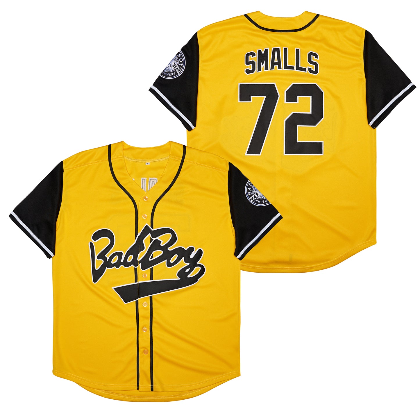 Bad Boy Movie Baseball Jersey 10 Smalls Shirt 90s Hip Hop Fashion Clothing for Men Women Stitched S-3XL