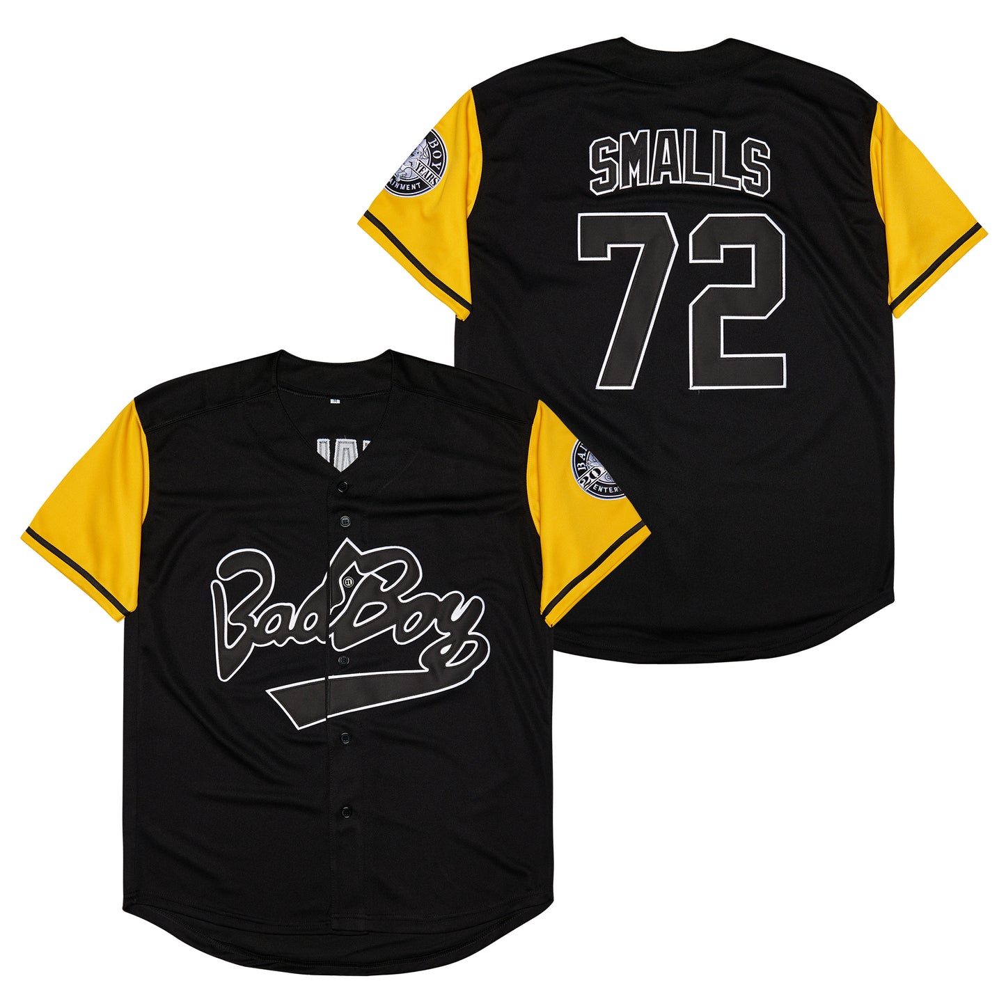 Bad Boy Movie Baseball Jersey 10 Smalls Shirt 90s Hip Hop Fashion Clothing for Men Women Stitched S-3XL