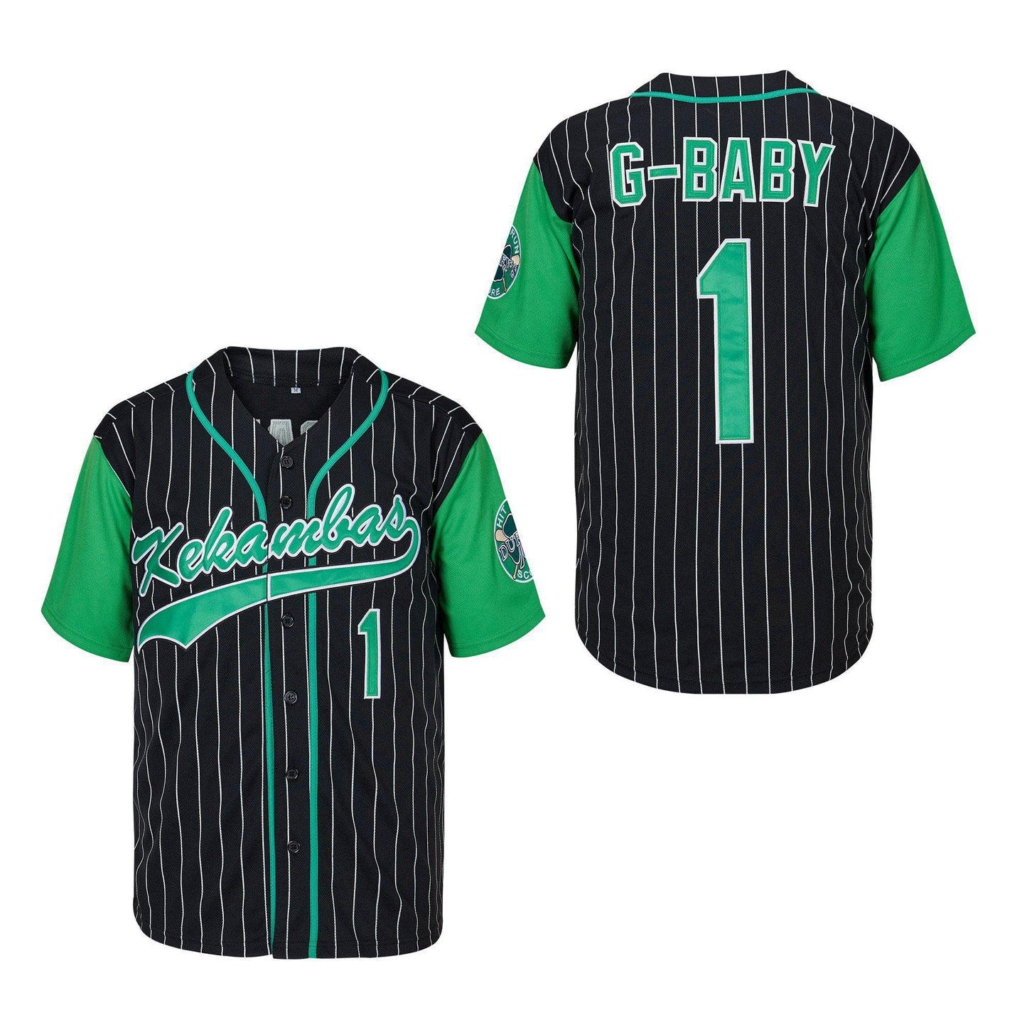 Kekambas Men's #1 G-Baby Jarius Evans Hardball Movie Baseball Jersey