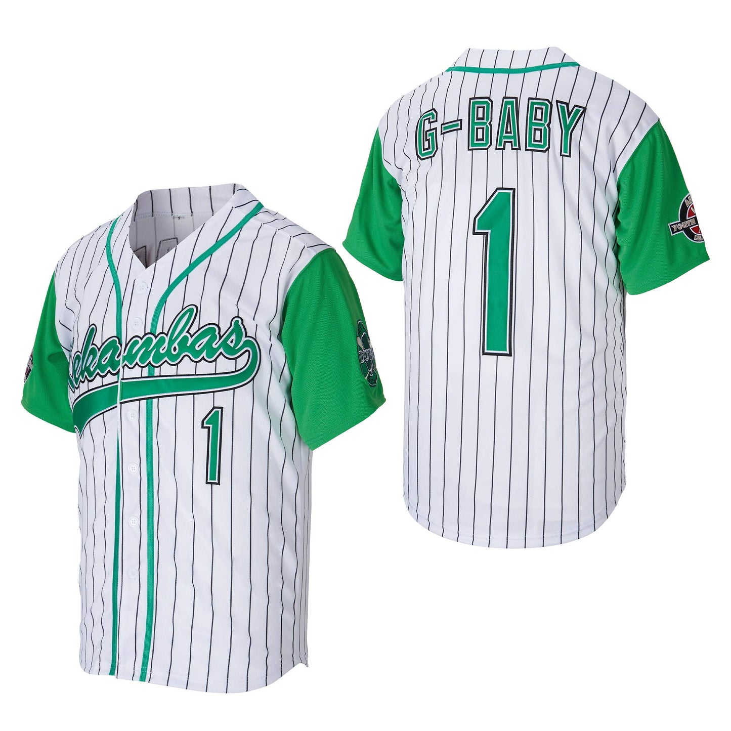 Kekambas Men's #1 G-Baby Jarius Evans Hardball Movie Baseball Jersey