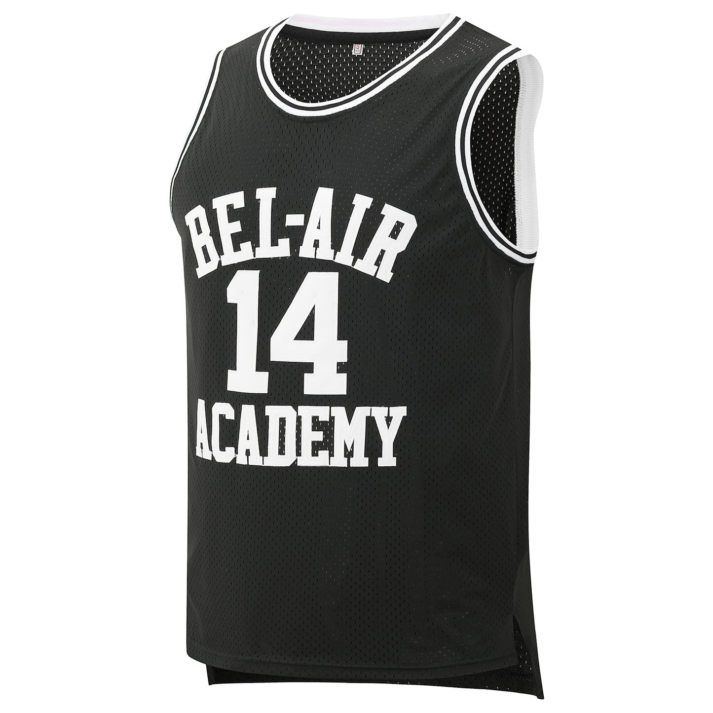 Bel Air Jersey #14 Fresh Prince Bel Air Academy Men Yellow Black Green Basketball Jerseys Sleeveless