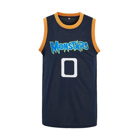 Maillot de basket-ball pour homme Alien 0 Monstars Space Jersey 90s Hiphop Party Shirts 