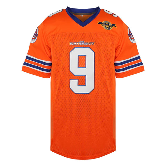 Maillot de football américain Bobby Boucher, numéro 9, The Waterboy, Mud Dawgs, Adam Sandler 