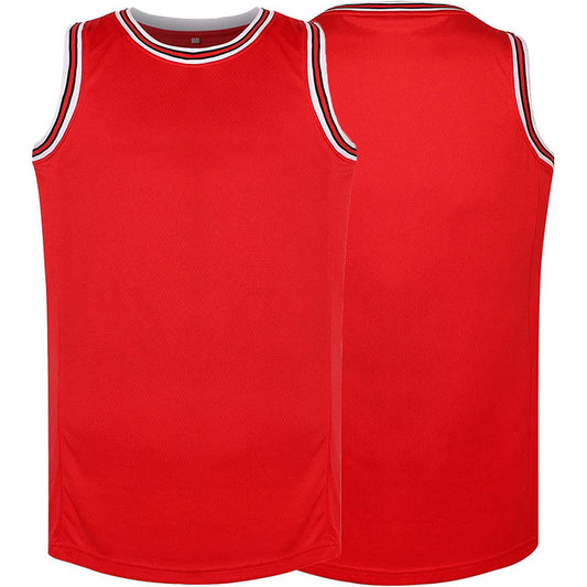 Maillot de basket personnalisé rouge et blanc, livraison gratuite pour les juniors 