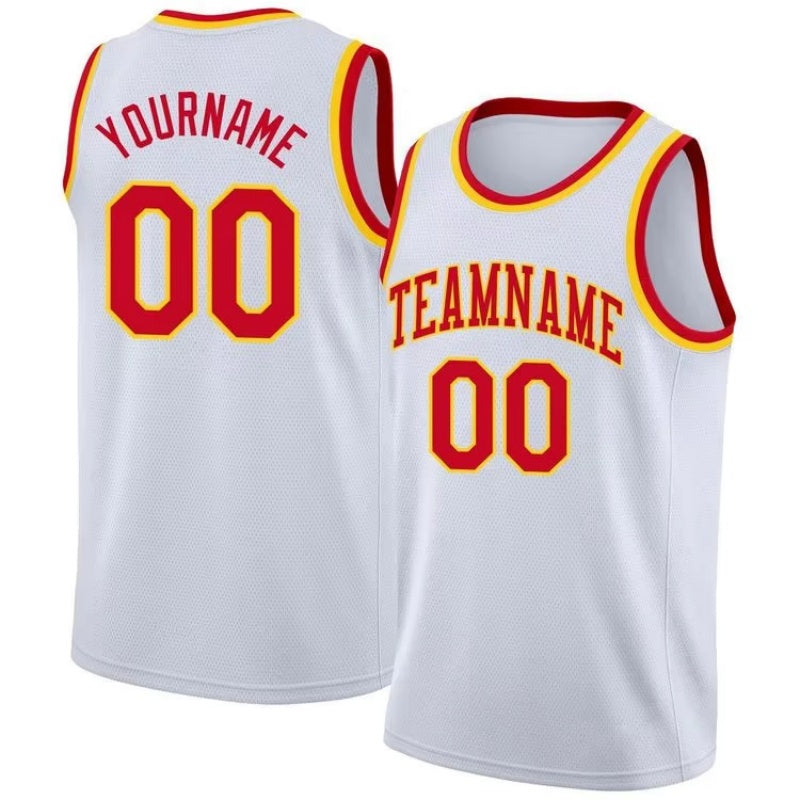 Maillot de basket personnalisé noir rouge blanc jaune vert livraison gratuite 