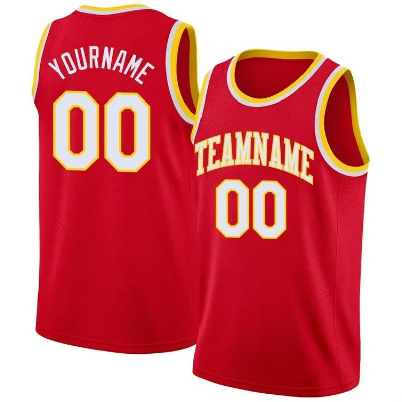 Maillot de basket personnalisé noir rouge blanc jaune vert livraison gratuite 
