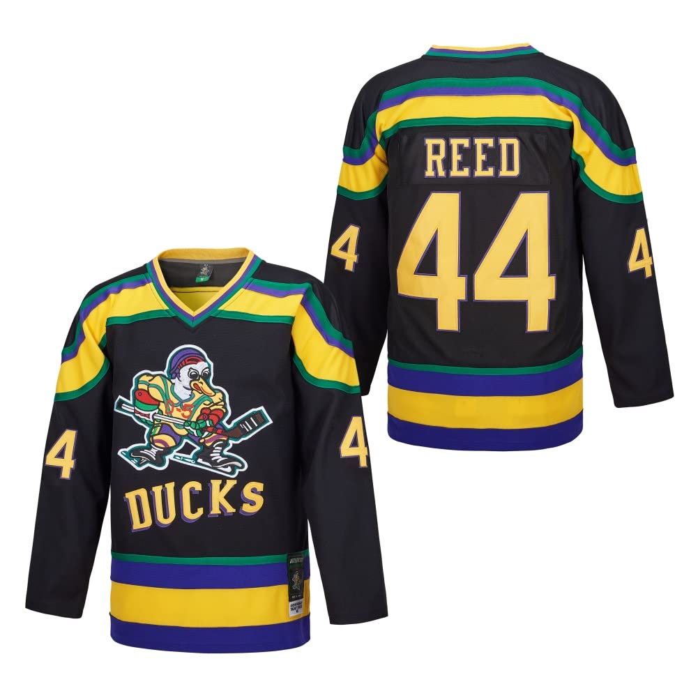 Maillot de hockey sur glace Charlie Conway #96 Mighty Ducks Adam Banks #99 Maillot de Greg Goldberg #33