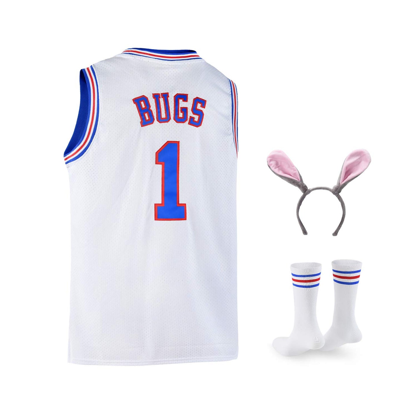 Maillots de basket-ball pour hommes #10 Lola Space Movie Jersey #1 Bugs #23 TAZ Shirts Blanc Noir Bleu Rouge Maillot de basket-ball