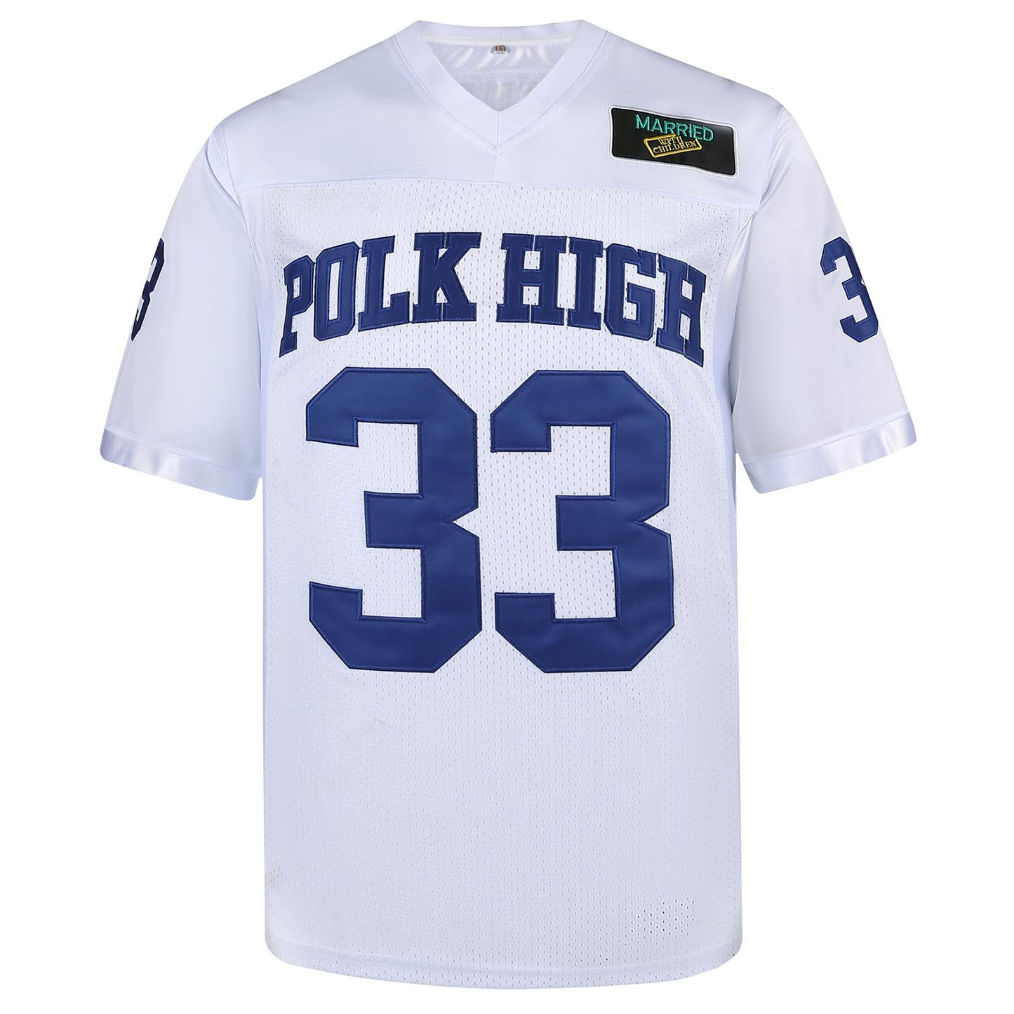 33 AL Bundy Jersey,Polk High Football Jerseys,Blue White Sports Shirt Men's 90S Hip Hop Clothing Party